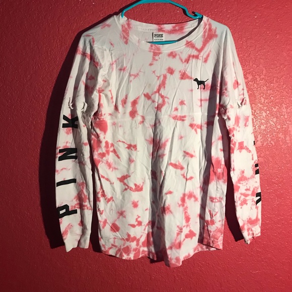 PINK Victoria's Secret Tops - Victoria’s Secret Pink tie die long sleeve PINK Victoria's Secret Tops - Victoria’s Secret Pink tie die long sleeve